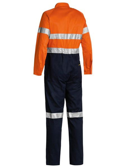 Two Tone Hi Vis Lightweight Coveralls 3M Reflective Tape - BC6719TW-O/N-89L