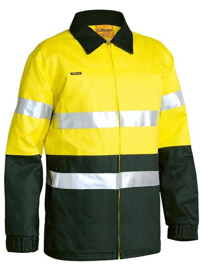 Taped Hi Vis Drill Jacket - BK6710T-Y/N-3XL