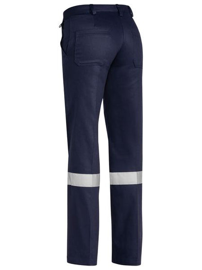 Women's Taped Original Drill Work Pants - BPL6007T-Navy-12