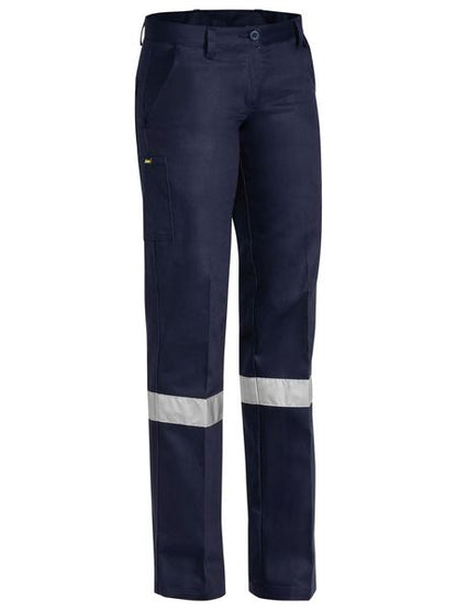 Women's Taped Original Drill Work Pants - BPL6007T-Navy-12