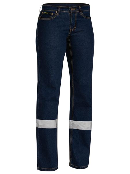 Women's Taped Stretch Jean - BPL6712T-Navy-8