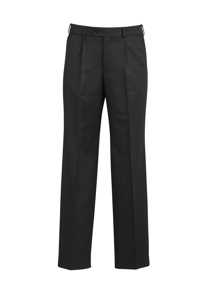 Mens Classic Pleat Front Pant - BS29110-Charcoal-112R