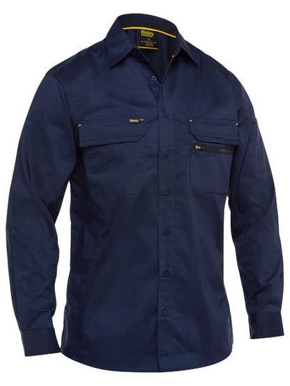 X Airflow™ Stretch Ripstop Shirt - BS6490-Navy-2XL