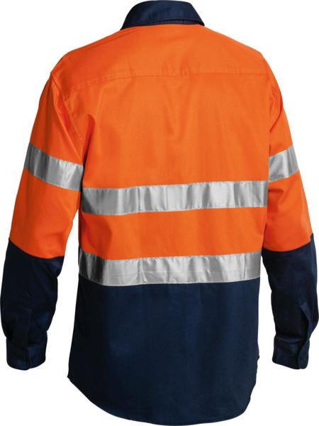 Taped Hi Vis Drill Shirt - BT6456-O/N-M