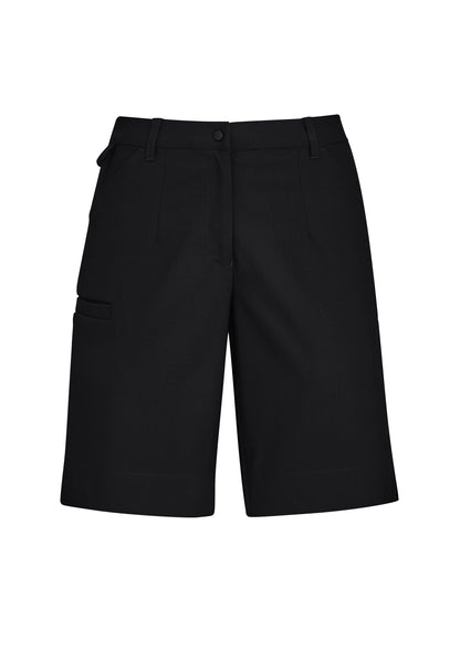 Women's Comfort Waist Cargo Short - CL957LS-Black-12