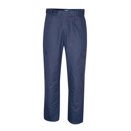 Heavyweight Cotton Cargo Trousers - DT1142-Navy-82R