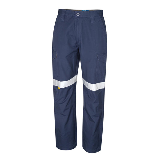 Midweight Cotton Cargo Trousers With Reflective Tape - DT1150T-Navy-92R