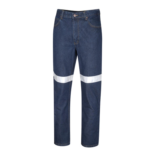 Denim Jeans With Reflective Tape - DT1154T-Denim-112R