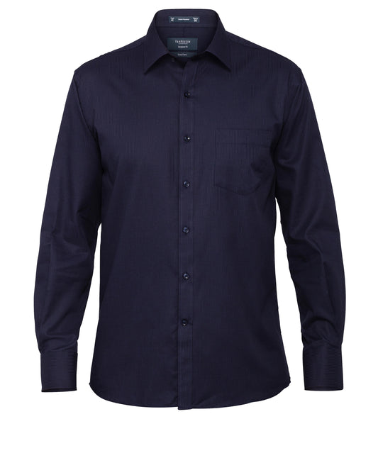 Men's European Tailored Fit Shirt - E148-Navy-38.86