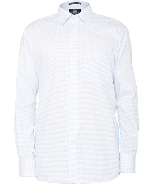 European Tailored Fit Check Shirt - E155-Blue-43.90