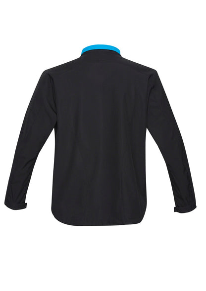 Mens Geneva Jacket - J307M-Black/Cyan-2XL