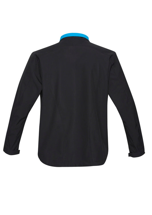 Mens Geneva Jacket - J307M-Black/Cyan-2XL