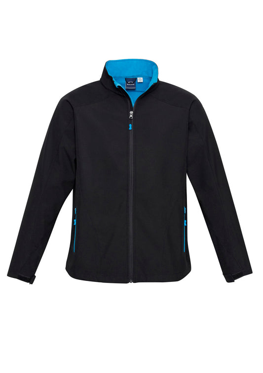 Mens Geneva Jacket - J307M-Black/Cyan-2XL