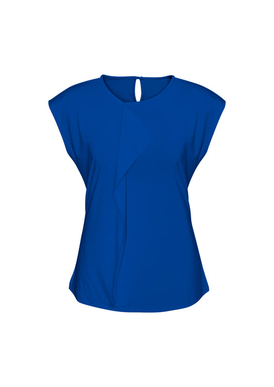 Ladies Mia Pleat Knit Top - K624LS-Electric Blue-20
