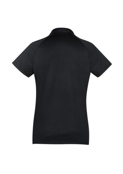 Women's Academy Short Sleeve Polo - P012LS-Black/White-14