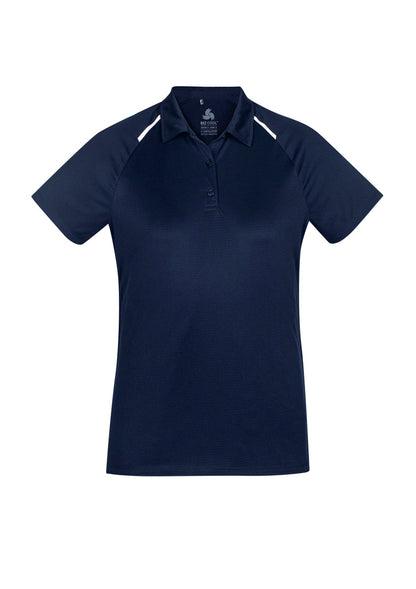 Women's Academy Short Sleeve Polo - P012LS-Navy/White-8