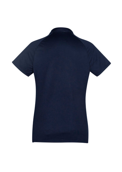Women's Academy Short Sleeve Polo - P012LS-Navy/White-8