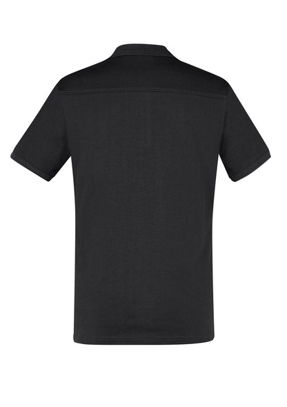 Men's Aston Short Sleeve Polo - P106MS-Black/Silver Grey-XL