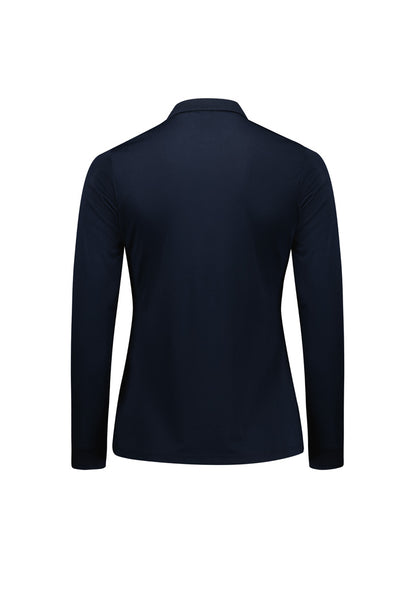 Women's Action Long Sleeve Polo - P206LL-Navy-10