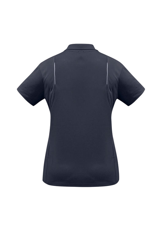 Women's United Short Sleeve Polo - P244LS-Navy/White-10