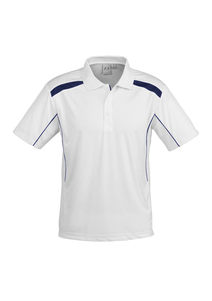 Men's United Short Sleeve Polo - P244MS-White/Navy-2XL