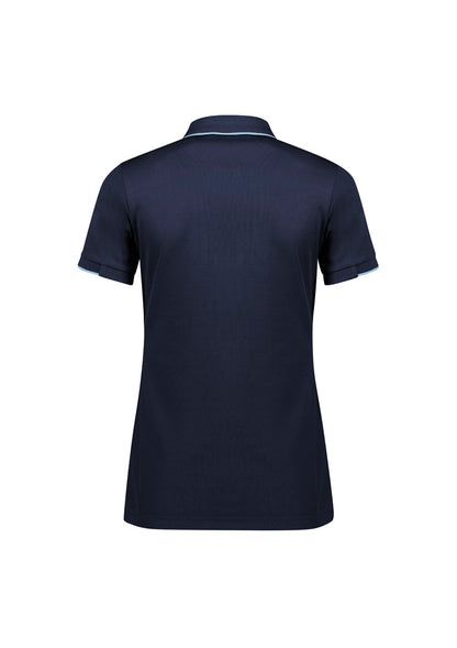 Women's Focus Short Sleeve Polo - P313LS-Navy/Sky-14