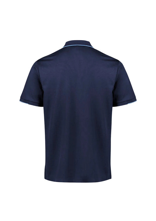Men's Focus Short Sleeve Polo - P313MS-Navy/Sky-4XL