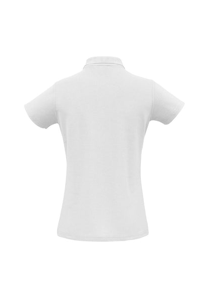 Women's Crew Short Sleeve Polo - P400LS-White-14