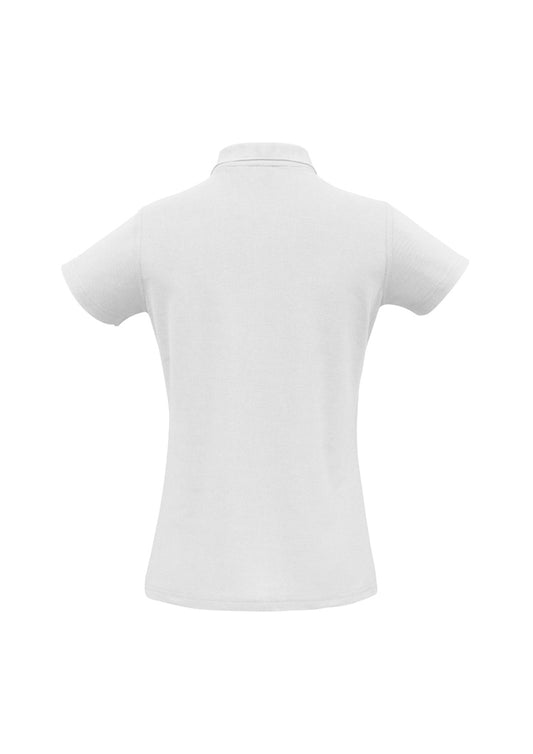 Women's Crew Short Sleeve Polo - P400LS-White-14