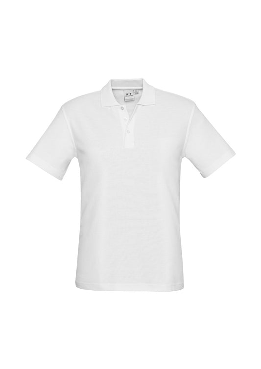 Men's Crew Short Sleeve Polo - P400MS-White-XL