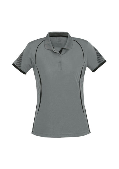 Ladies Razor Polo - P405LS-Ash/Black-18