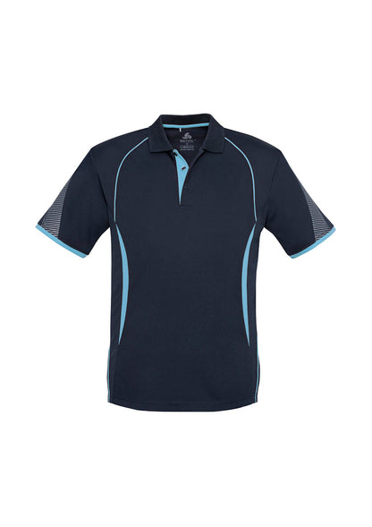 Men's Razor Short Sleeve Polo - P405MS-Navy/Sky-2XL