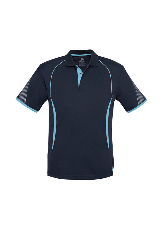 Men's Razor Short Sleeve Polo - P405MS-Navy/Sky-L