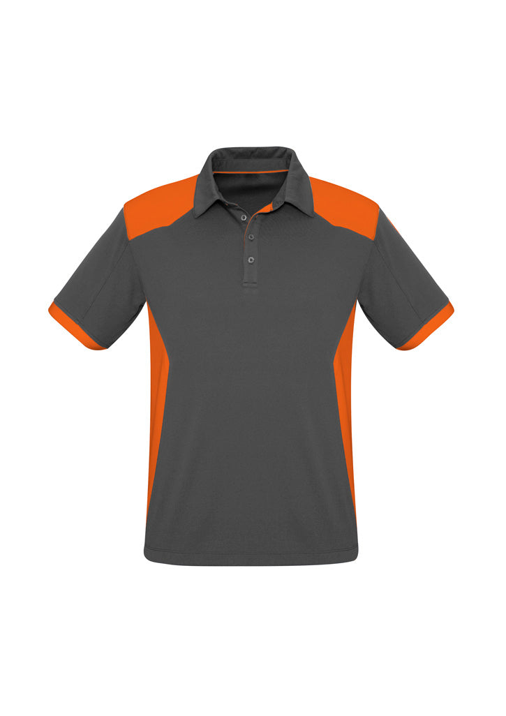 Mens Rival Polo - P705MS-Grey/Orange-2XL