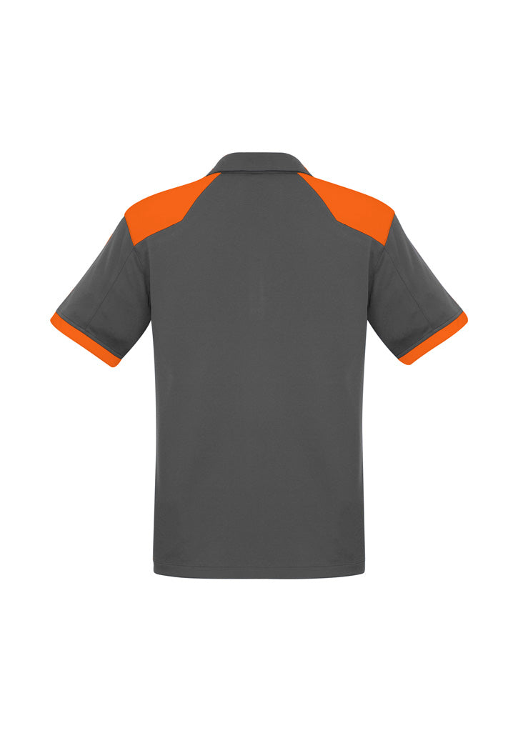 Mens Rival Polo - P705MS-Grey/Orange-2XL