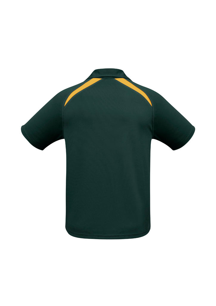 Mens Splice Polo - P7700-Forest/Gold-5XL
