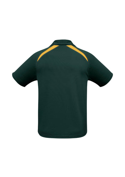 Mens Splice Polo - P7700-Forest/Gold-5XL
