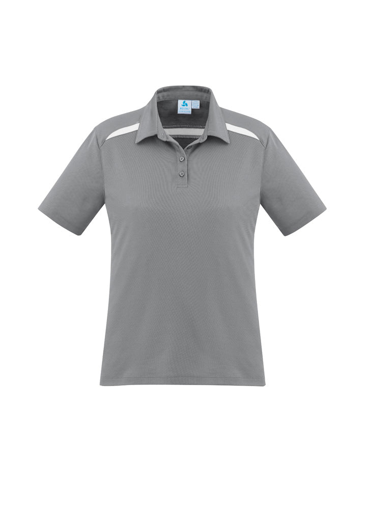 Women's Sonar Short Sleeve Polo - P901LS-Silver/White-14