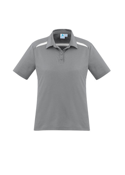Women's Sonar Short Sleeve Polo - P901LS-Silver/White-14