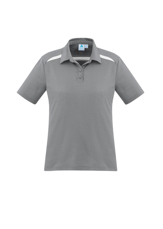 Women's Sonar Short Sleeve Polo - P901LS-Silver/White-14