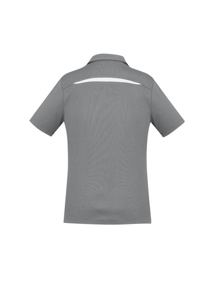 Women's Sonar Short Sleeve Polo - P901LS-Silver/White-14