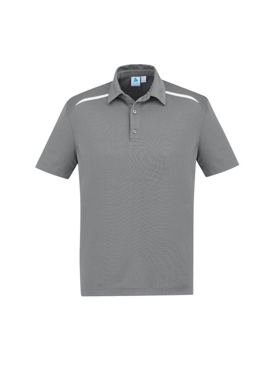 Men's Sonar Short Sleeve Polo - P901MS-Silver/White-L