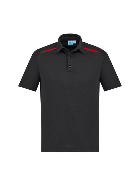 Mens Sonar Polo - P901MS-Black/Red-M
