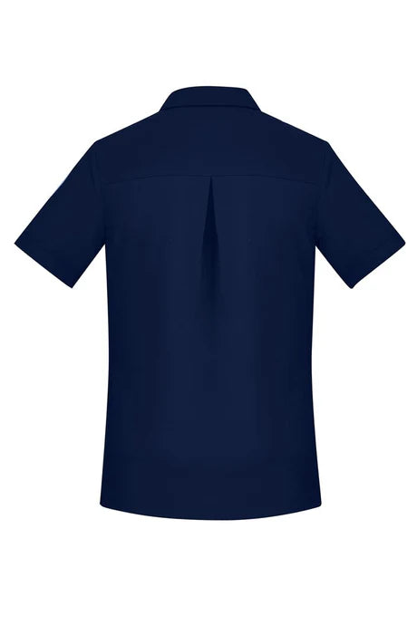 Womens Easy Stretch S/S Shirt - CS947LS-Navy-4
