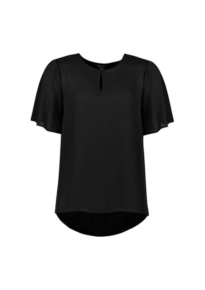 Women's Vienna Short Sleeve Blouse - RB261LS-Black-10
