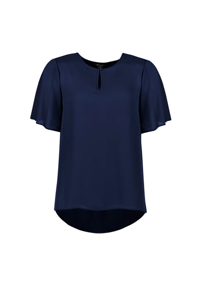Women's Vienna Short Sleeve Blouse - RB261LS-Navy-10