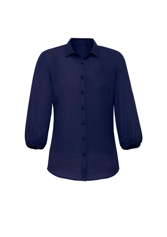 Women's Lucy 3/4 Sleeve Blouse - RB965LT-Navy-10