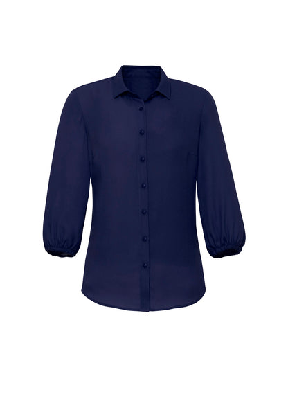 Women's Lucy 3/4 Sleeve Blouse - RB965LT-Navy-24