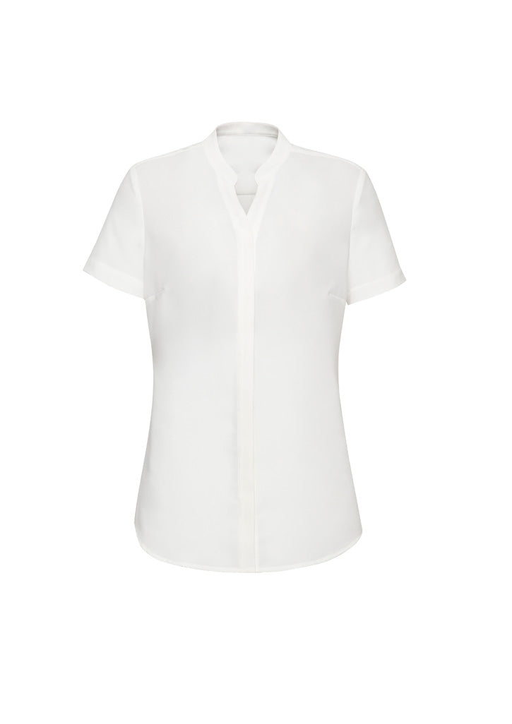 Women's Juliette Short Sleeve Blouse - RB977LS-Ivory-14