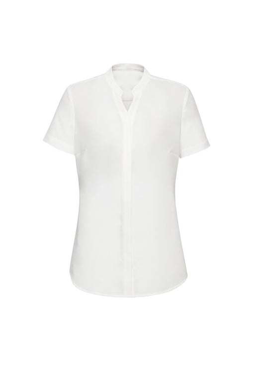 Women's Juliette Short Sleeve Blouse - RB977LS-Ivory-14